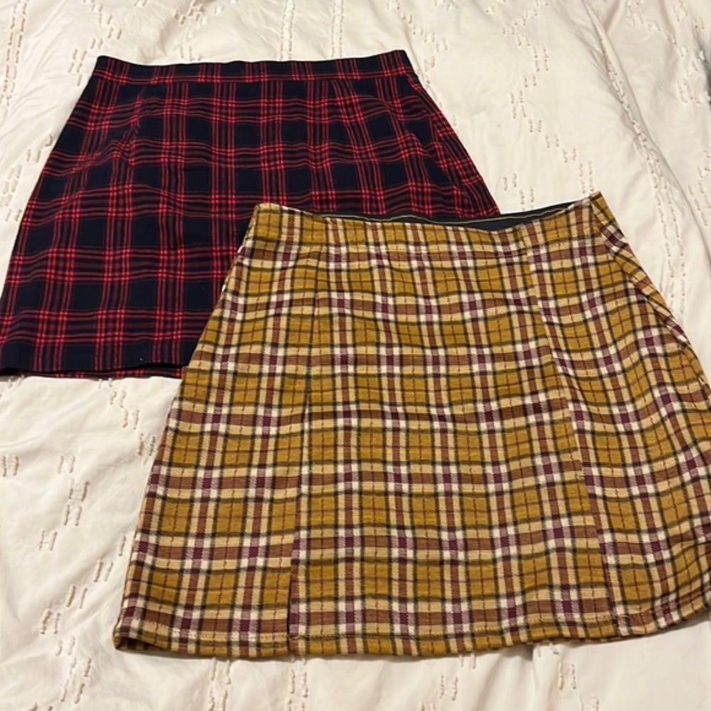 2 Plaid Skirts